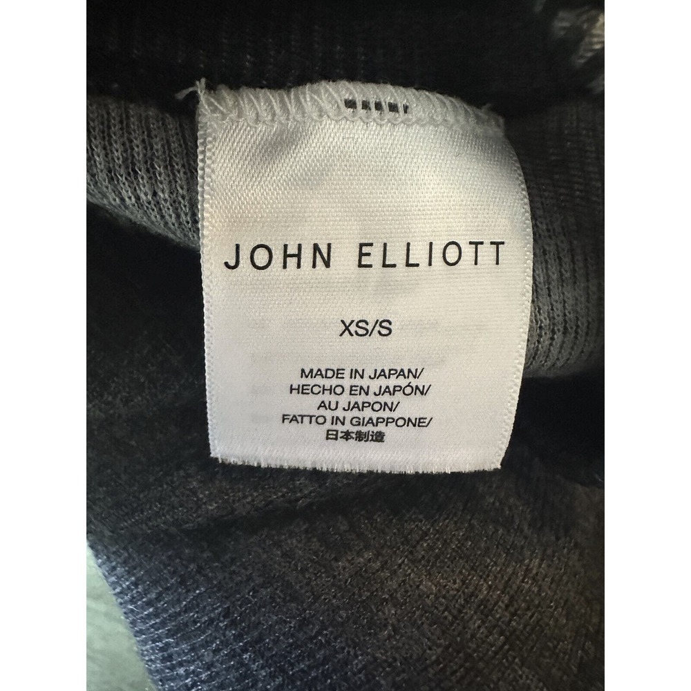 John Elliott Tubular Merino Asymmetric Dress Charcoal Gray Cutout XS Small - Picture 8 of 16
